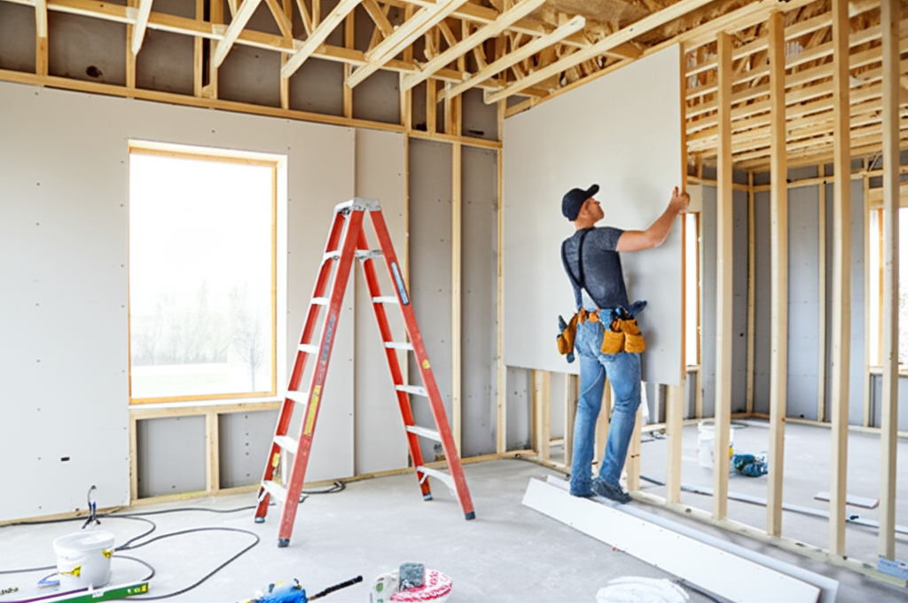 Professional drywall installation
